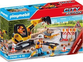 PLAYMOBIL CONSTRUCCION DE CARRETERAS