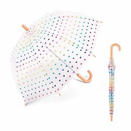 PARAGUAS LARG MAN TRANSP INFANTIL CORAZONES BENETT