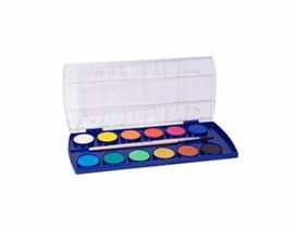 ACUARELA ESCOLAR PELIKAN DE 12 COLORES CON UN PINC