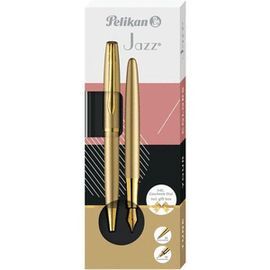 JUEGO BOLIGRAFO Y PLUMA K/P36 JAZZ NOBLE ELE. GOLD