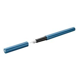 PLUMA PELIKAN INEO AZUL CAJA METAL