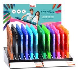 EXPOSITOR 72 BOLIGRAFOS ENERGEL 0,7 BL107 12 COLOR