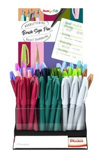EXPOSITOR 75 ROTULADOR PUNTA PINCEL 12 COLORES PAL