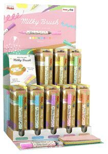 EXPOSITOR 40 ROTULADOR MILKY BRUSH PEN COLORES PAS