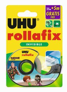 ROLLAFIX INVISIBLE 25 M + 5 M GRATIS CON DISPENSAD