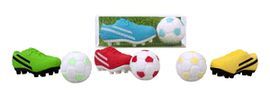 EXPOSITOR 24 SET GOMAS SET DE FUTBOL SURTIDOS