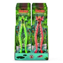 EXPOSITOR 12 TIRACHINAS DEDO ZOO XXL RANA
