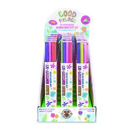 EXPOSITOR 18 SETS 9 LAPICES DE COLORES CON FORMA D
