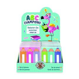 LAPICES BORRADORES ABC5 SET DE 3 - 2 MODELOS SURTI