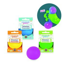 PELOTA EXPRIMIBLE CAMBIA COLOR 4 MODELOS SURTIDOS
