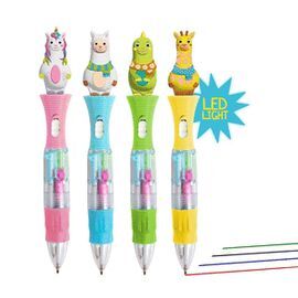 EXPOSITOR 20 BOLIGRAFO LED MULTICOLOR CON FIGURA S