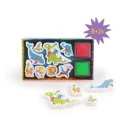 EXPOSITOR 10 SET SELLOS GOMAESPUMA 10 PIEZAS