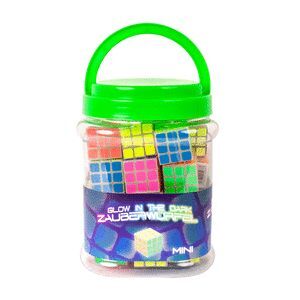 BOTE 36 CUBO RUBIK MAGICO MINI FLUORESCENTE SURTID