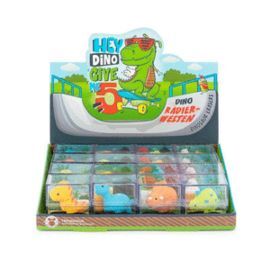 EXPOSITOR 16 GOMAS BORRAR DINOSAURIOS SURTIDAS