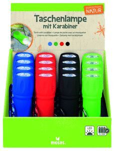 EXP. 16 LINTERNAS CON MOSQUETON - EXPLORADOR NATUR