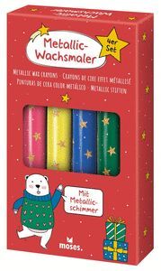 SET 4 CERAS METALIZADAS NAVIDAD
