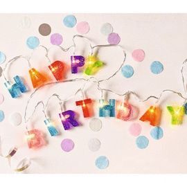 GUIRNALDA DE LUCES HAPPY BRITHDAY