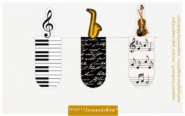 MARCAPAGINAS MAGNETICO TEMA MUSICA 6 UNIDADES