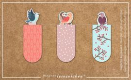 MARCAPAGINAS MAGNETICO PAJAROS 6 UNIDADES