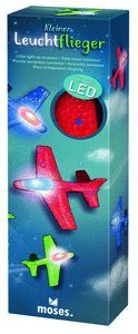 PEQUEÑO AVION BRILLANTE CON LED COLORES SURTIDOS