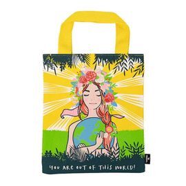 BOLSA DE TELA PARA LIBROS FLORES