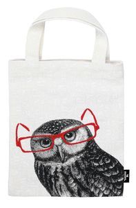 BOLSA DE TELA PARA LIBROS BUHO