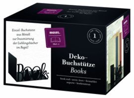 SUJETALIBROS METAL BOOKS AND CATS 1 PIEZA