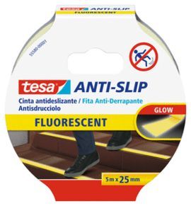 CINTA ANTIDESLIZANTE 5M X 25MM FLUORESCENTE