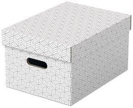 PACK 3U CAJA CARTON DECORATIVA BLANCO 365X265X205M