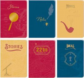 SET 12 BLOCS NOTAS DIN A6 SHERLOCK HOMES SURTIDOS