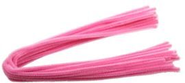 VARILLAS CHENILLE COLOR ROSA 15 PIEZAS
