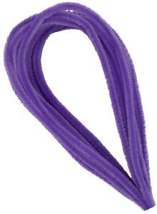 VARILLA CHENILLE COLOR VIOLETA CLARO 15 PIEZAS