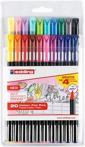 ROTULADOR EDDING 1200 ESTUCHE 16 COL SURT Y 4 PAST