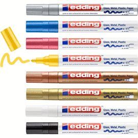 ROTULADOR EDDING 750 BLISTER 8 COLORES METALIZADOS