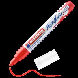 MARCADOR ACRILICO EDDING 5100 TRAZO MEDIO ROJO TRA