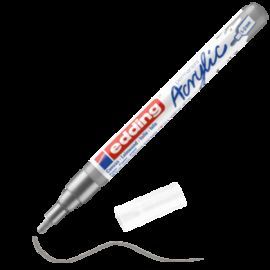 MARCADOR ACRILICO EDDING 5300 TRAZO FINO PLATA