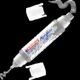 MARCADOR ACRILICO 3D EDDING 5400 PLATA