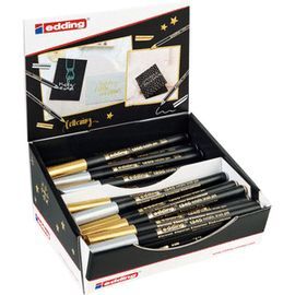 EXPOSITOR 70 ROTULADOR EDDING 1200/1300 ORO Y PLAT