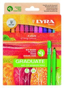 ROTULADOR LYRA GRADUATE ART TIP ESTUCHE 24 COLORES