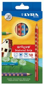 CAJA DE 12 LAPICEROS COLORES LYRA GROOVE MAXI