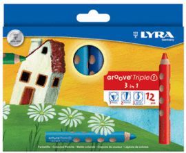 CAJA 12 LAPICES LYRA GROOVE TRIPLE 1