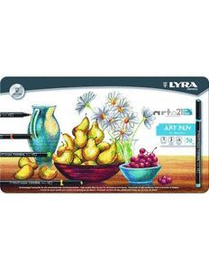 ART PEN LYRA 50 COLORES / CAJA METAL