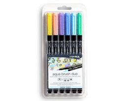 ROTULADOR LYRA AQUA BRUSH DUO TONOS PASTEL 6 UDS