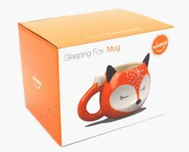 TAZA CON FORMA DE ZORRO DURMIENDO