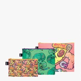 BOLSA ZIP EAT YOUR GREENS RECYCLED