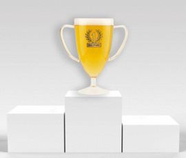 JARRA DE CERVEZA CON FORMA DE TROFEO