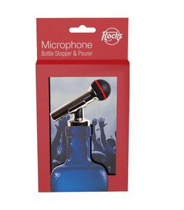 TAPON DE BOTELLA Y DISPENSADOR MICROFONO