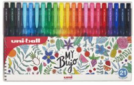 ESTUCHE 21 BOLIGRAFOS UNIBALL 0,7 UMN-155N COLOR S