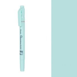 MARCADOR FLUORESCENTE DOBLE PUNTA FLEX AZUL CLARO