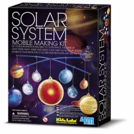 JUEGO 4M KIDZ LABS GLOW SOLAR SYSTEM MOBILE MAKING